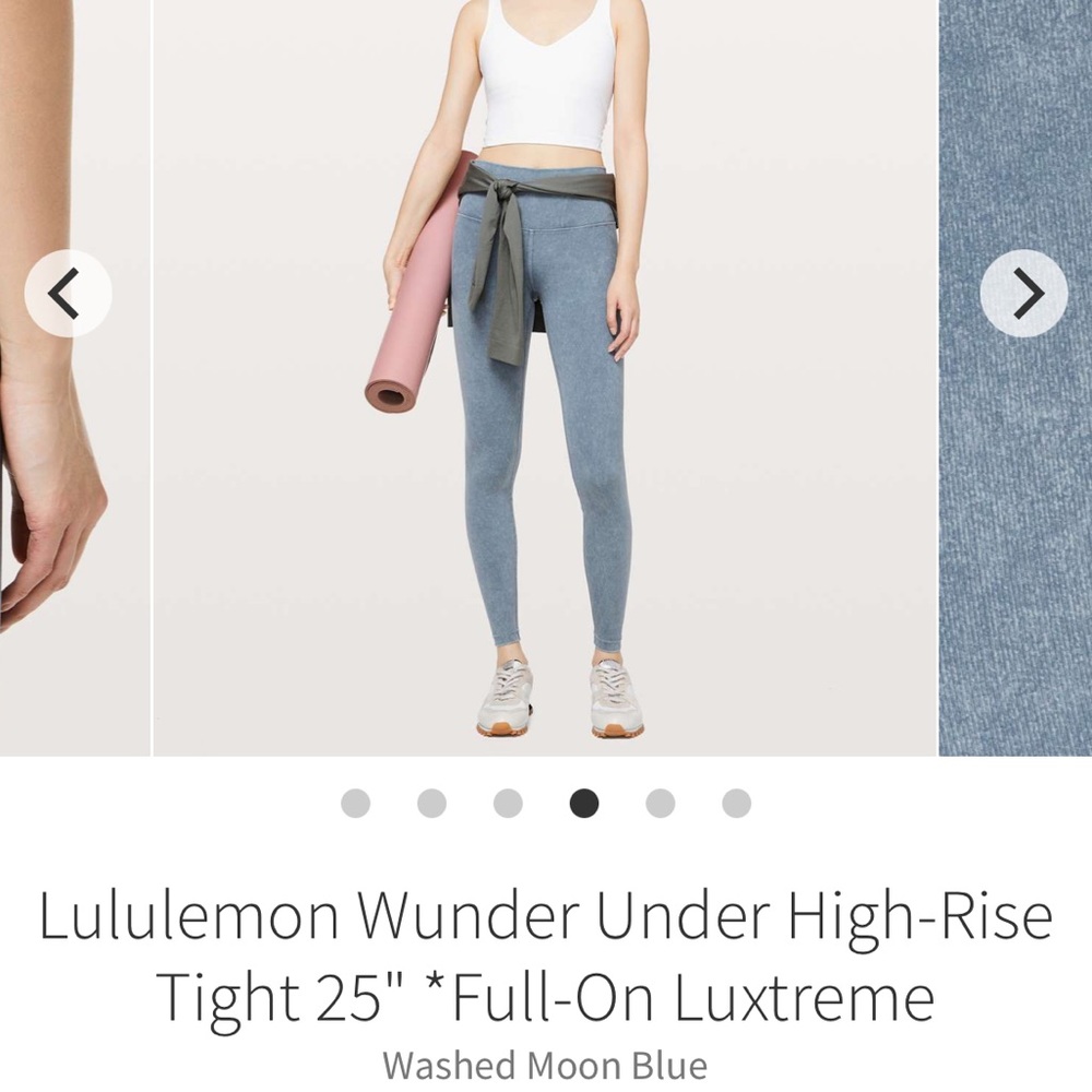 Size 10 Lululemon Wunder Under 25” in Washed Moon